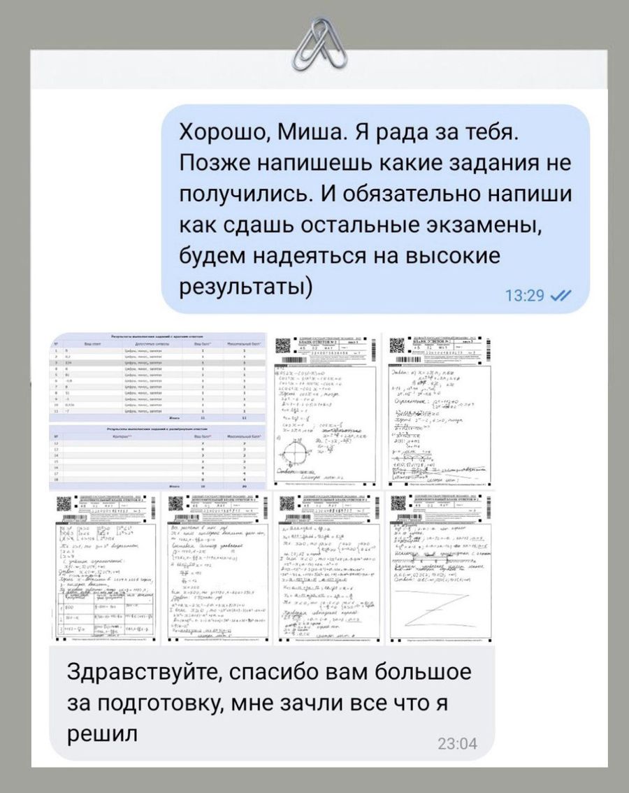 Отзыв ученика или родителя о занятиях в ПРО100КЛАСС